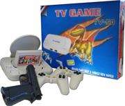 Dunherm Super 8-BIT TV Game Console With A/V Cables, Includes x2 Controllers, x1 Gun controller, x1
