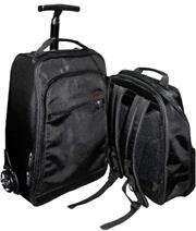Promate VoyageDuo-15.6" Multi-Attitude 2-in-1 Backpack and Trolley Bag-Suitable for all laptops 15.6