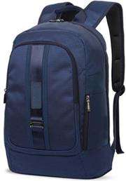 Macaroni Zaino 17" Dotted Nylon Backpack-Blue, Retail Box, 1 year Limited Warranty
