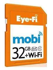 Eye-Fi Mobi 32GB Wi-Fi Class 10 SDHC Flash Memory Card , Retail Box , 1 year warranty