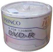 Princo DVD-R 16X Speed 100pk Printable, Retail Box , No Warranty