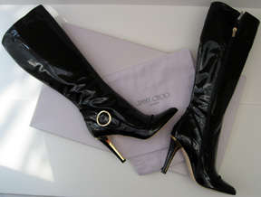 stunning jimmy choo genuine patent leather boots