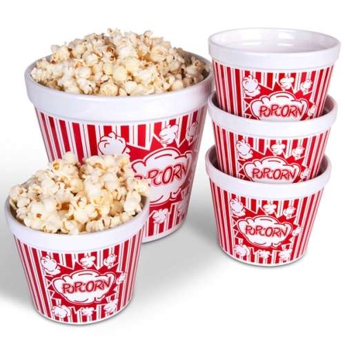 Ceramic Popcorn Bowl Set