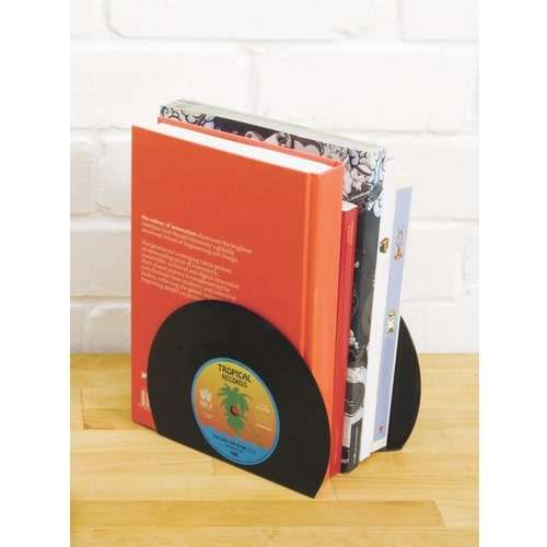 Retro Vinyl Bookends