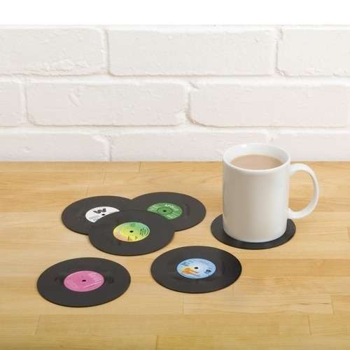 Retro Vinyl Coasters