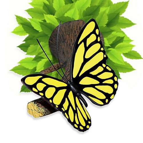Yellow Butterfly 3D Deco Light