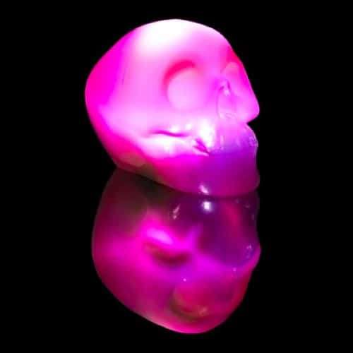 Skull Desk Lamp - Pink