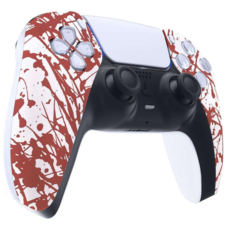 PS5 Dualsense Controller Front Shell Soft Touch Blood Sacrifice