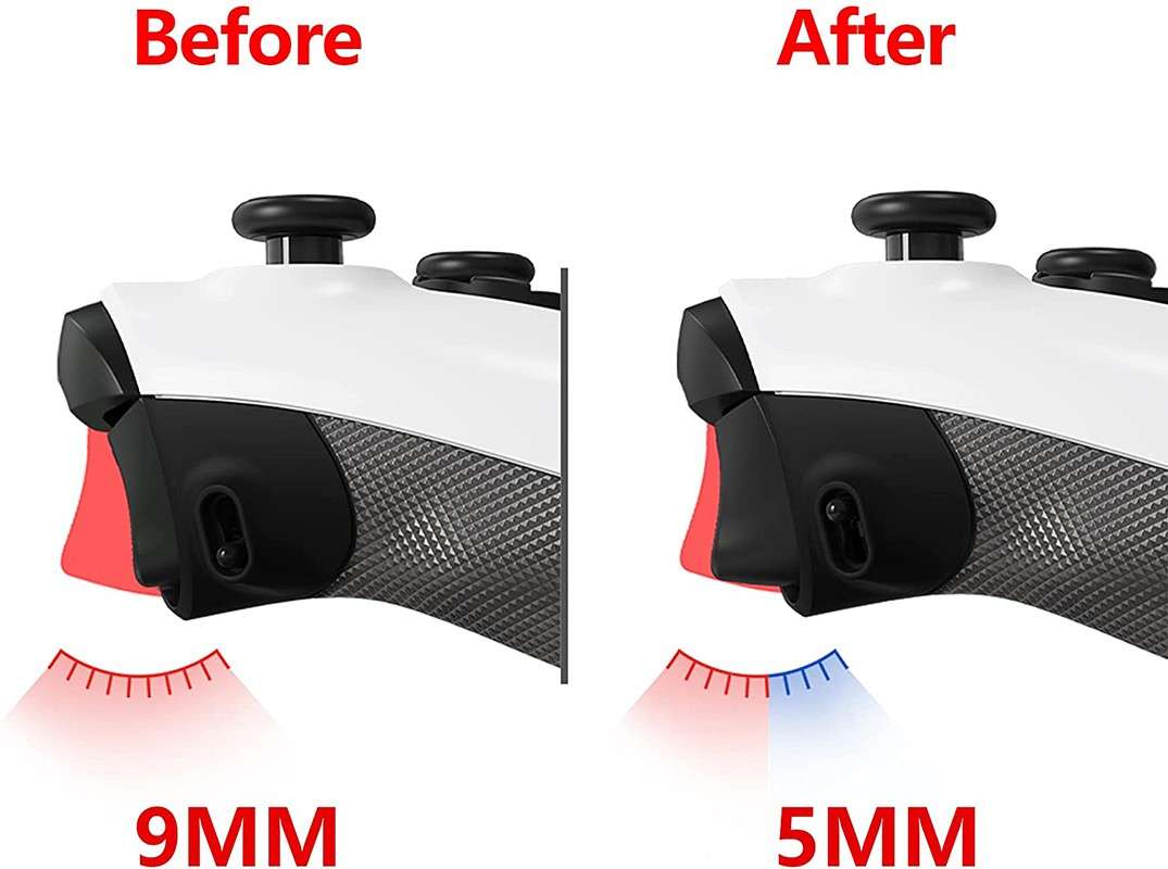 Xbox Series X/S Controller Flexor Diamond Textured Side Rails Grips with Trigger Stop Kit Vampire...