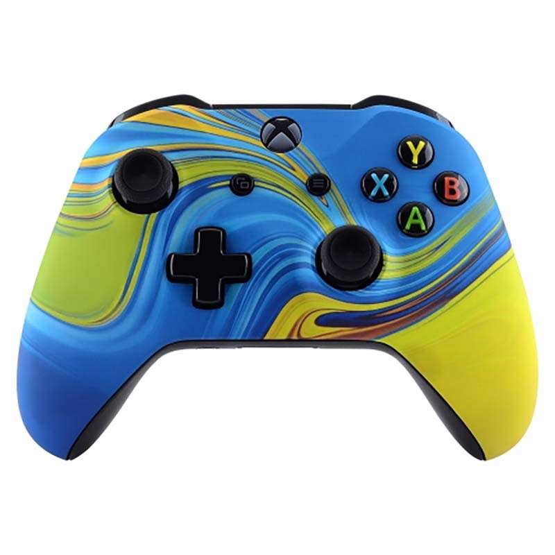 XBOX ONE S Controller Front Faceplate Soft Touch Trippy