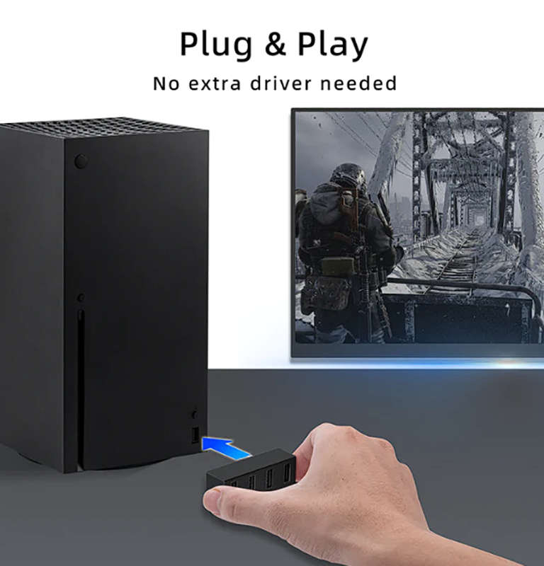 Xbox Series X Usb Hub 4 Port