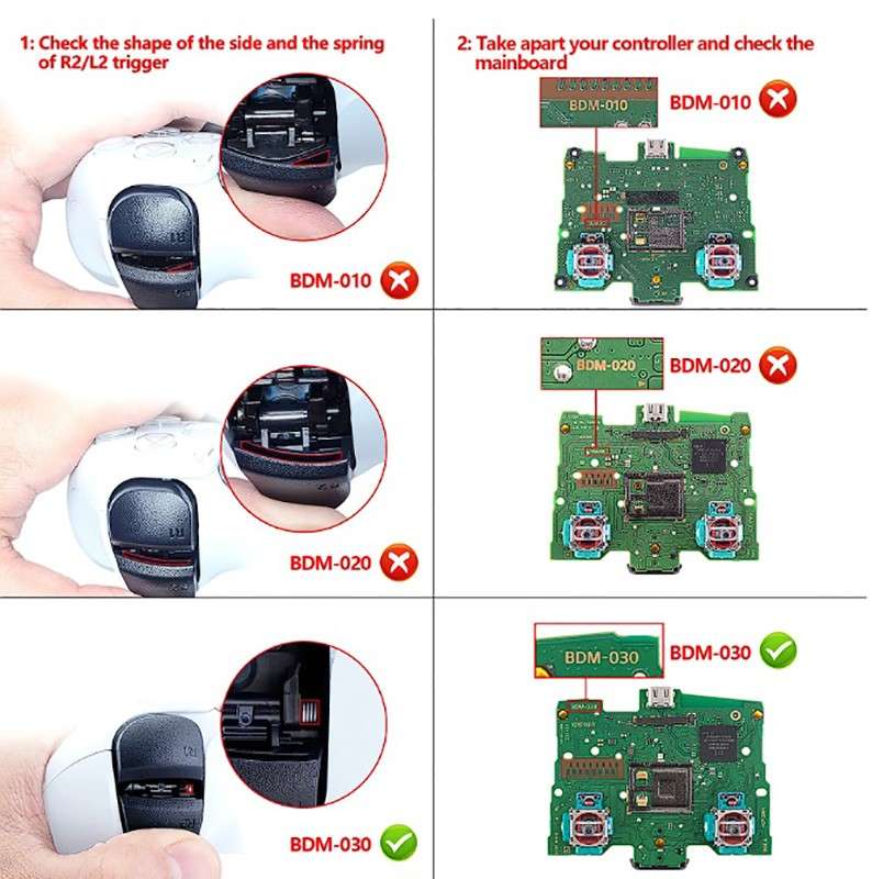 PS5 Controller Right R2 Motor Ribbon Flex Cable 16Pin for BDM-020