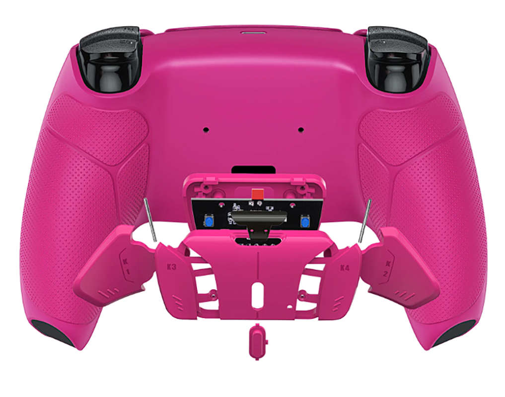 Ps5 Dualsense Controller 4x Back Button Mod Kit Rise4 Rubberized Nova Pink