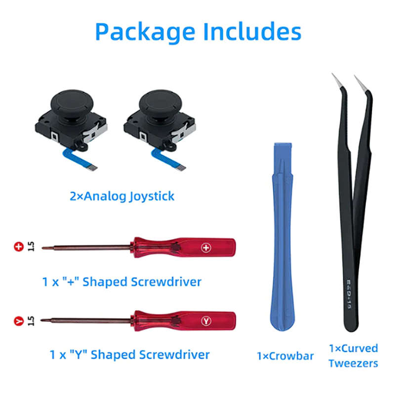 NS Switch Analog Stick Thumbstick Replacement KIT