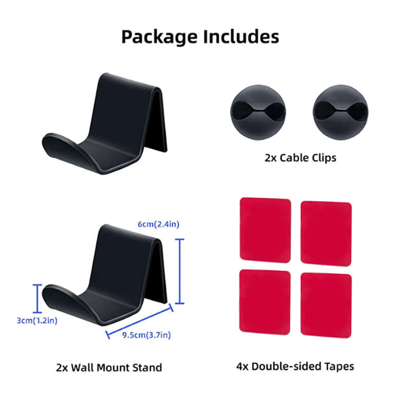 Multiplatform Controller Wall Mount Stand 2 Pack