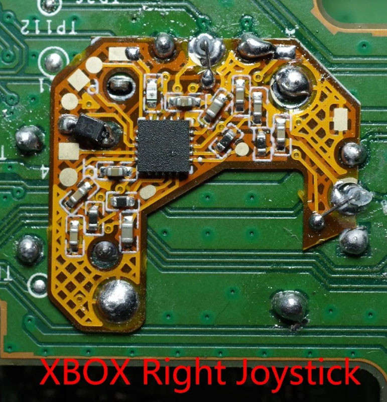 Xbox One Right Hall Effect Pro Install PCB 5.0 For Right  Joystick Center Calibration and Outer R...