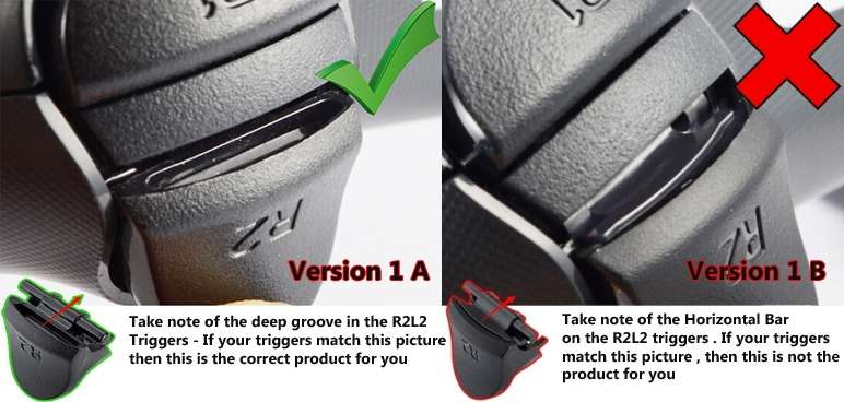 PS4 DUALSHOCK 4 CONTROLLER TRIGGER LR1 LR2 WITH SPRING BLACK