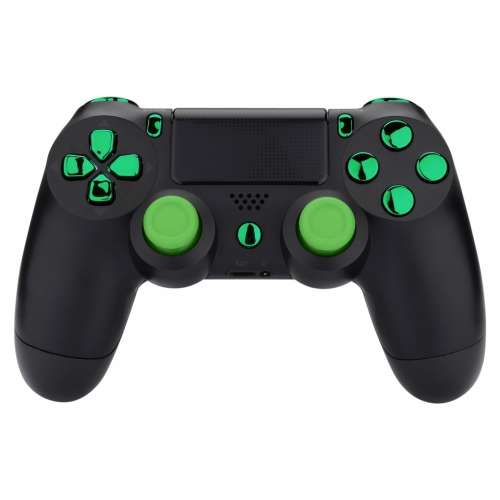 PS4 Controller NEW Version JDM-030 Only Button Set Chrome Green