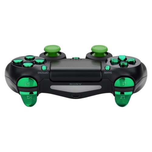 PS4 Controller NEW Version JDM-030 Only Button Set Chrome Green