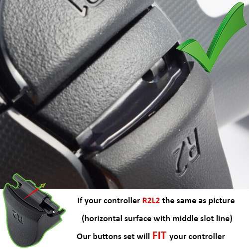 PS4 Controller NEW Version JDM-030 Only Button Set Chrome Green