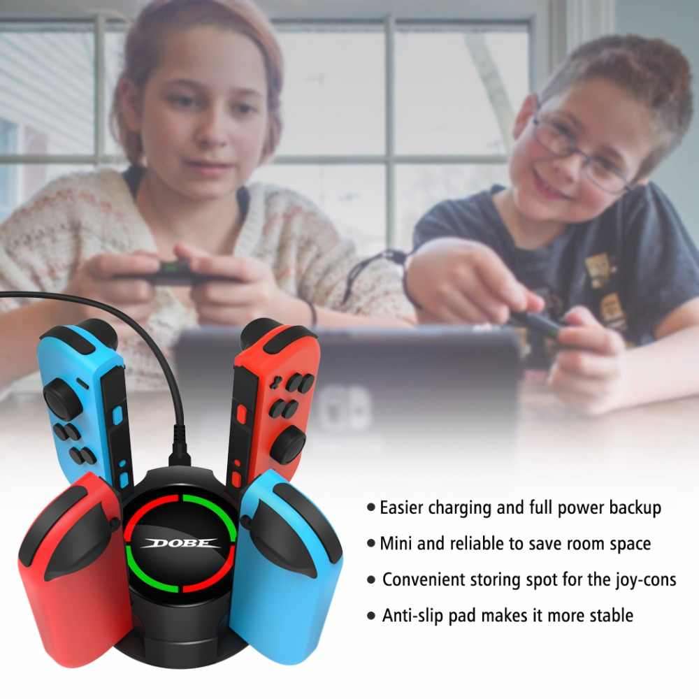 NS Switch DOBE Joy Con 4 in 1 Controller Type C USB  Charging dock