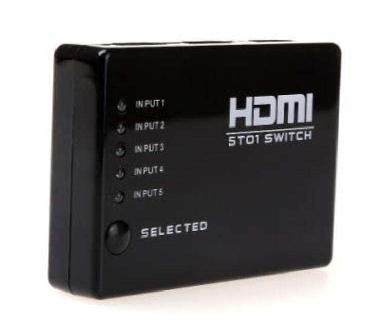 HDMI Switch 5 In 1  Support 1080p with Remote Control