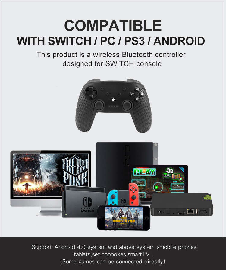 Nintendo Switch Bluetooth Wireless Controller Black