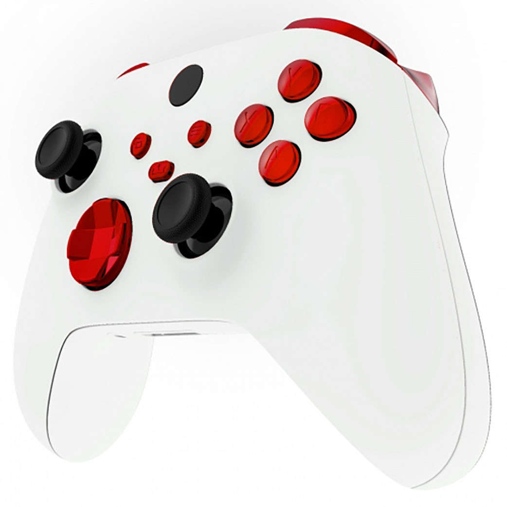 XBOX SERIES S/X Controller Button Set Chrome Red