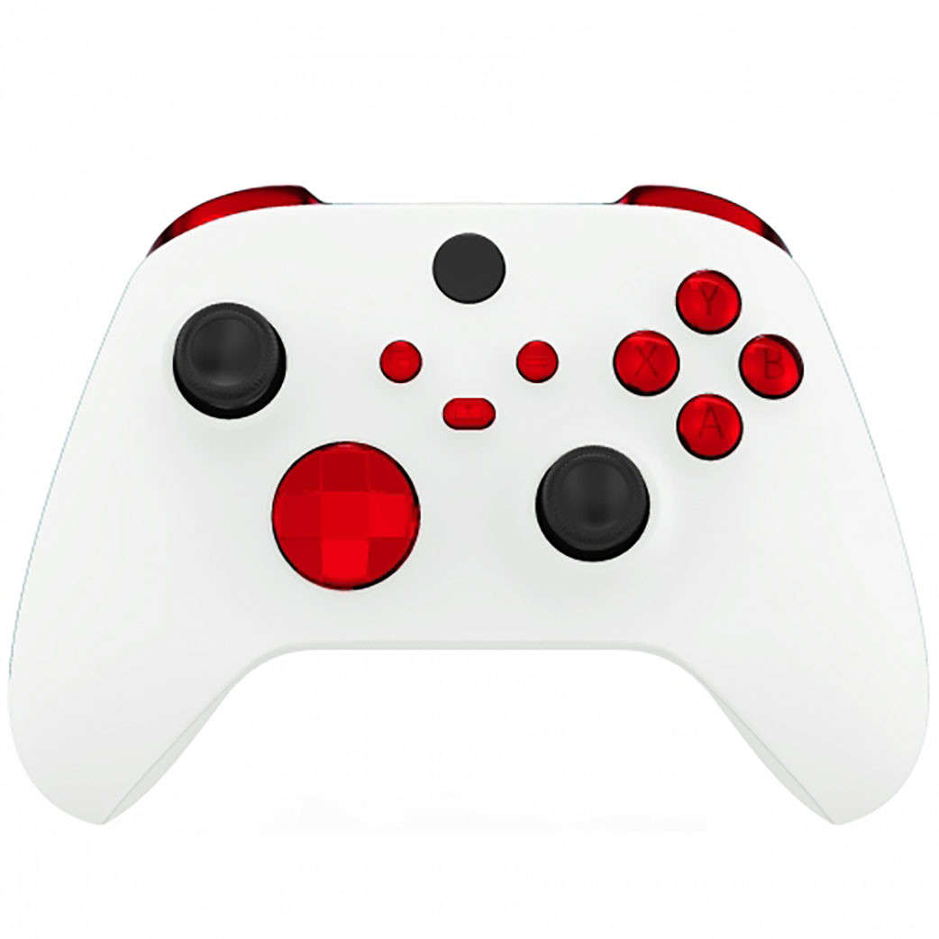 XBOX SERIES S/X Controller Button Set Chrome Red