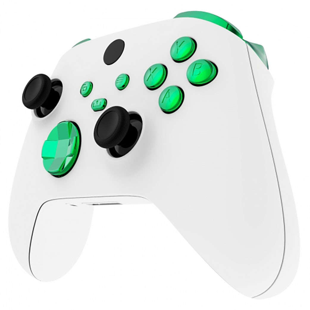 XBOX SERIES S/X Controller Button Set Chrome Green