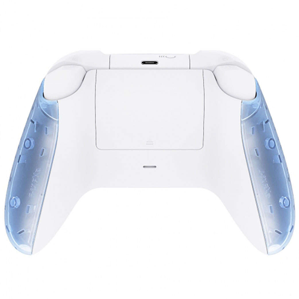 XBOX SERIES S/X Controller Front Faceplate With Side Rails Clear Glacier Blue
