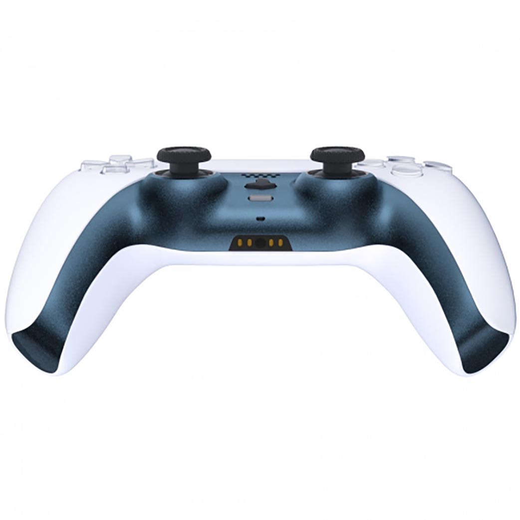 PS5 Dualsense Controller Plastic Trim with Accent Rings Matte UV Regal Blue