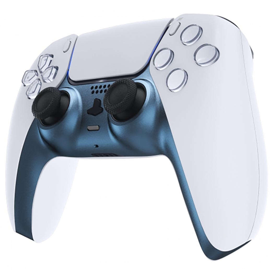 PS5 Dualsense Controller Plastic Trim with Accent Rings Matte UV Regal Blue