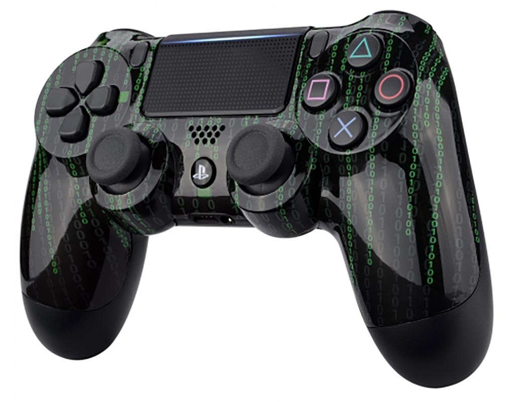 PS4 Dualshock 4 V2 Front Faceplate Art Series Matrix Code
