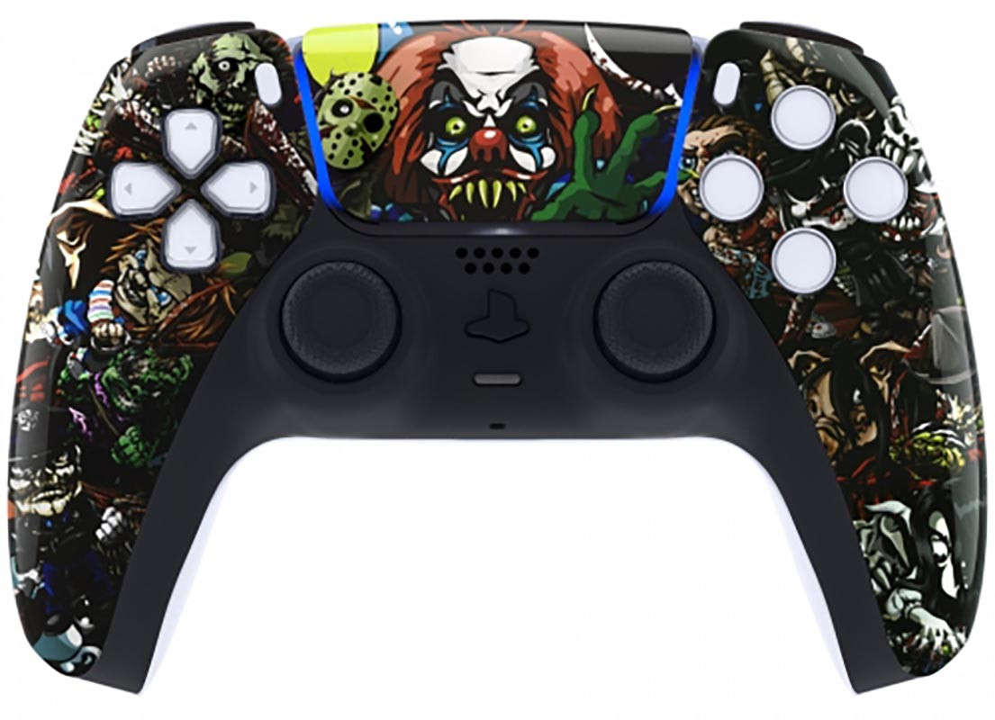 PS5 Dualsense Controller Front Shell With Touchpad Glossy Horror