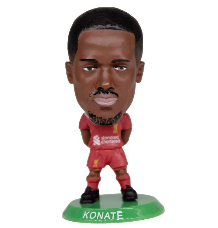 SoccerStarz Liverpool Ibrahima Konaté - Home Kit 2024 Version, 5 Cm Sammlerfigur, Offiziell Lizenziert