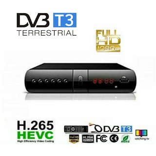 FREE TO AIR DECODER DVB-T2 T3 HD 1080P DIGITALE HDMI SCART MPEG4 JPEG USB REG. PVR