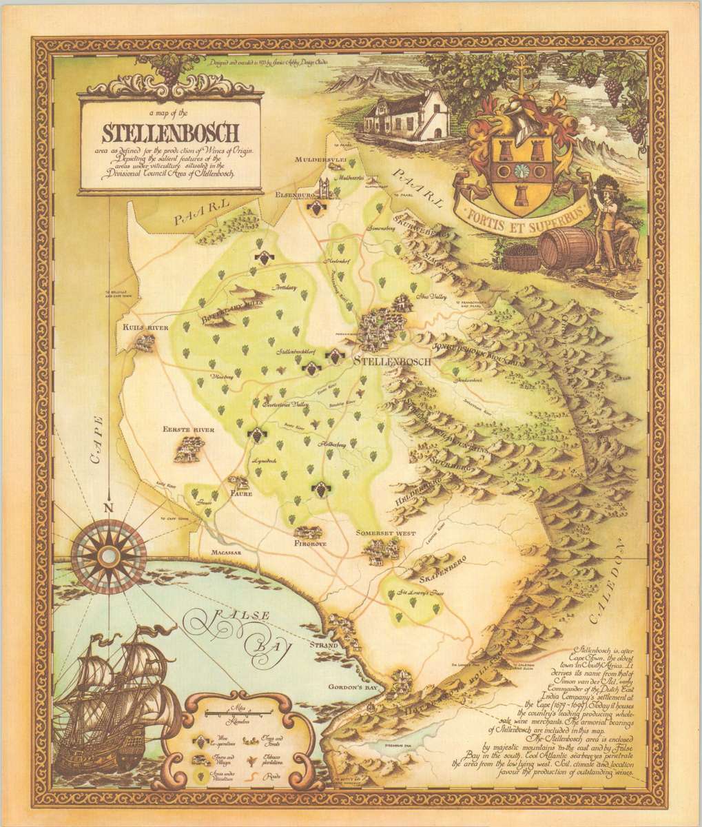 Set : Wine Maps of the Cape - complete set of 12