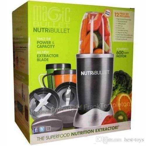 NutriBullet Magic Bullet 600W Mixer Blender Grinder 12 pieces