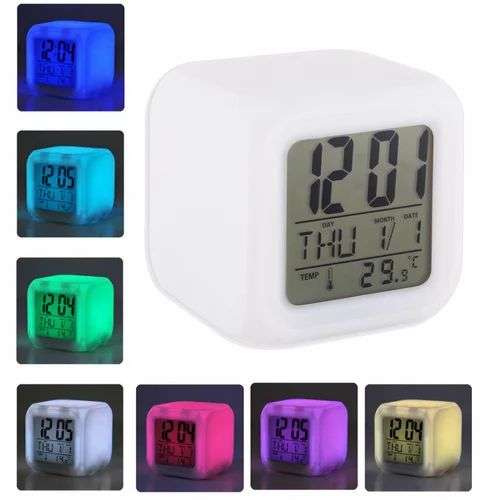 Glowing LED Color Change Digital Alarm Clock