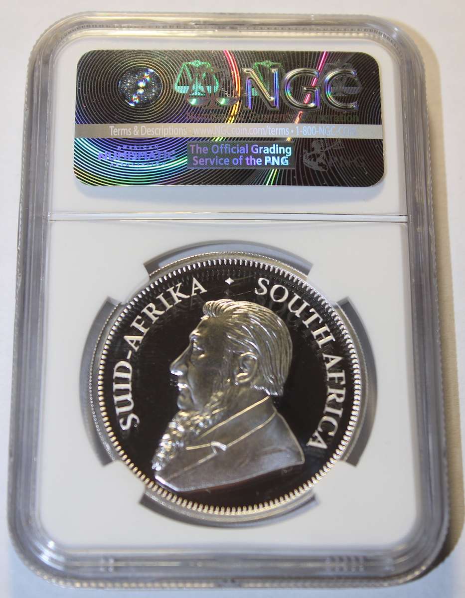 2017 PROOF SILVER KRUGERRAND 1OZ  50TH ANNIVERSARY NGC GRADED PF69 UC