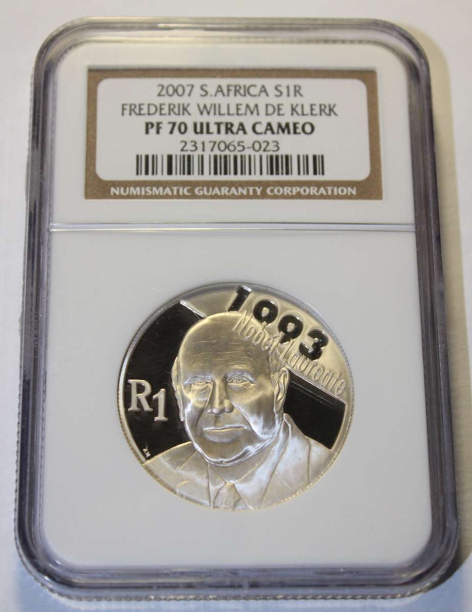 2007 1 RAND DE KLERK NGC GRADED PF70 UC