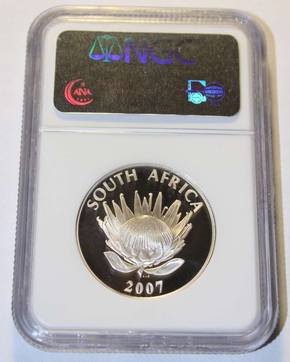 2007 1 RAND DE KLERK NGC GRADED PF70 UC