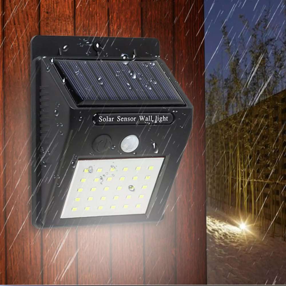 25 LED Solar Motion Sensor Wall Light
