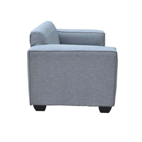 Grey 2 Seater Couch - Affordable - Width 1.6m  - Strong black legs