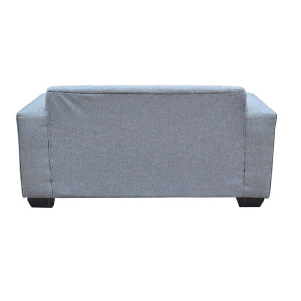 Grey 2 Seater Couch - Affordable - Width 1.6m  - Strong black legs