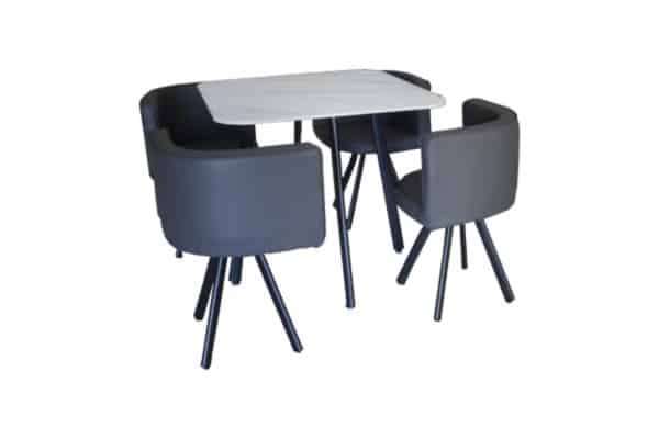 Dining Table And Chairs - 5 Pieces - Marble tabletop