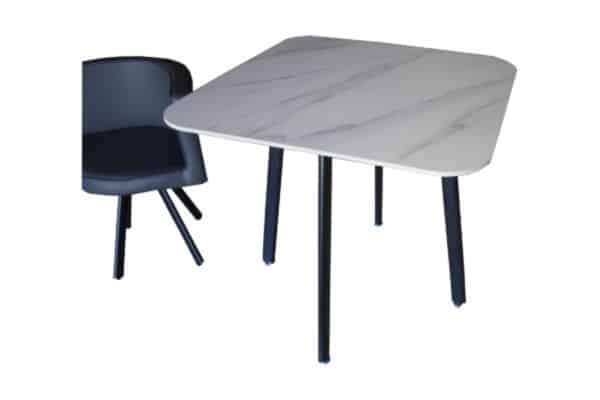 Dining Table And Chairs - 5 Pieces - Marble tabletop