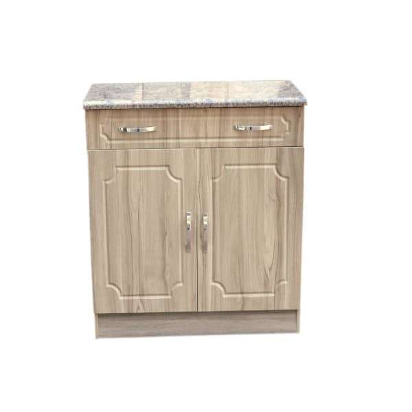 Kitchen Cupboard - Grey - Assembled - Drawer with doors