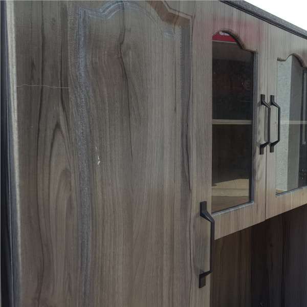 Kitchen Cupboards- 4 pieces - Dark Cream, Brown - Assembled